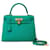Hermès Hermes Kelly bag 28 in Green Leather - 101801  ref.1312488