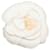 Chanel Camellia Flower Brooch White Cloth  ref.1312498