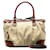 Gucci Sukey-Handtasche mit Canvas-Lederbesatz Braun Leinwand  ref.1312510