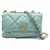 Chanel 19 bolso con solapa Azul Piel de cordero  ref.1312515