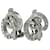 Dior Crystal CD Clip On Earrings Silvery  ref.1312532