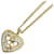 Dior Collana con pendente CD a forma di cuore in cristallo D'oro  ref.1312534