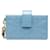 Dior Cannage Patent Leather Jasmine Card Holder Blue Pony-style calfskin  ref.1312540