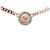 Gucci Rhinestone Flower lined G Pendant Necklace Pink Golden  ref.1312576
