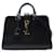 Yves Saint Laurent Monogram Leather Baby Cabas Black  ref.1312612