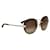 Bulgari Übergroße getönte Sonnenbrille Braun Kunststoff  ref.1312741