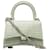 Balenciaga Leather Hourglass Mini Handbag Green Pony-style calfskin  ref.1312743