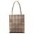 Burberry House Check Canvas Tote Bag Brown Cloth  ref.1312754