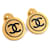 Chanel Manschettenknöpfe mit CC-Anhänger Golden  ref.1312766