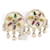 Chanel Pendientes de clip con perlas de imitación CC Dorado  ref.1312782