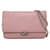 Wallet On Chain Chanel CC-Geldbörse aus gestepptem Leder mit Kette Pink Kalbähnliches Kalb  ref.1312792