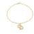 Dior CD Logo Rhinestone Bracelet Golden  ref.1312799