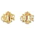 Dior Clipe de insígnia do logotipo em brincos Dourado  ref.1312801