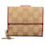 Gucci Französische Geldbörse aus GG Canvas Pink Leinwand  ref.1312849