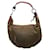 Gucci Halbmondförmige Hobo-Tasche aus Segeltuch Bronze Leinwand  ref.1312856