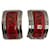 Hermès Pendientes de clip esmaltados Roja Esmalte  ref.1312878