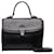 Burberry Leather Top Handle Handbag Black Pony-style calfskin  ref.1313106