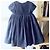 Blaues Samtkleid von Tartine et Chocolat, festliches Kleid. Marineblau - Ansicht 3