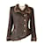 Jaqueta de tweed Chanel com botões Jewel Gripoix CC novos. Marrom  ref.1313250