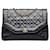 Bolso bandolera Chanel mediano de piel de cordero Diana con solapa negro Cuero  ref.1313306