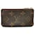 Brown Louis Vuitton Monogram Pochette Cles Coin Pouch Cloth  ref.1313322