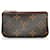 Brown Louis Vuitton Monogram Pochette Cles Coin Pouch Cloth  ref.1313324