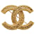 Broche Chanel CC de oro Dorado Metal  ref.1313343