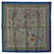 Bufanda de seda azul Hermès Pavements Bufandas  ref.1313355