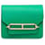 Grünes Hermès Evercolor Roulis Slim Portemonnaie Leder  ref.1313365