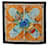 Foulard Hermès Varangues En Soie Orange Foulards  ref.1313381