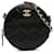 Schwarze, runde Umhängetasche aus gestepptem Lammleder von Chanel  ref.1313407