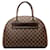 Brown Louis Vuitton Damier Ebene Nolita Travel Bag Leather  ref.1313432