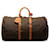 Keepall marron à monogramme Louis Vuitton 55 Sac de voyage Cuir  ref.1313444