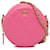 Pink Chanel Quilted Lambskin Round As Earth Crossbody Leather  ref.1313448