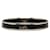 Black Hermès Caleche Narrow Enamel Bangle Costume Bracelet Metal  ref.1313455