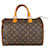 Louis Vuitton Canvas Monogram Speedy 30 handbag Brown Cloth  ref.1313486