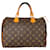 Louis Vuitton Canvas Monogram Speedy 30 Brown Leather  ref.1313492