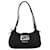 Fendi FF Buckle Baguette Hobo Bag Black Leather  ref.1313497