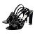 Sandali Christian Dior Tattoo in pelle nera Nero