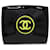 Chanel CC Patent Kompakte Geldbörse mit Rundum-Reißverschluss Schwarz Leder Lackleder  ref.1313667
