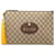 Pochette Gucci Marron GG Supreme Neo Vintage Toile Tissu Beige  ref.1313684