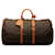 Louis Vuitton Brown Monogram Keepall 55 Marrone Pelle Tela  ref.1313721