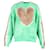 Sweat Acne Studios Heart Tie-Dye en coton biologique vert  ref.1313742