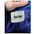 Acne Studios – Betty – Fließendes Minikleid aus Satin aus blauem Polyester - Ansicht 3