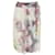 Valentino Garavani Valentino Floral Print Skirt in Multicolor Silk White Cream  ref.1313778