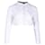 Chanel – Kurzer Cardigan mit Stickerei aus cremefarbenem Kaschmir Weiß Wolle  ref.1313800