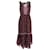 Ulla Johnson Leena Floral Midi Dress in Burgundy Silk Dark red  ref.1313803