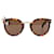Céline Celine Lea Tortoise-Shell Round Sunglasses in Brown Plastic  ref.1313809