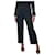 Etro Pantalón negro estampado jacquard - talla UK 16 Lana  ref.1313814