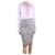 Etro Pink striped ruffle shirt - size UK 12 Cotton  ref.1313820